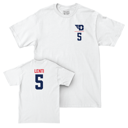 Dayton Football White Logo Comfort Colors Tee - Matt Lenti Youth Small