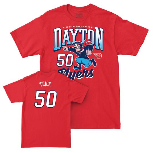 Dayton Football Red Rudy Tee - Owen Trick Youth Small