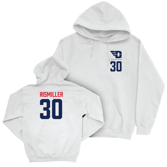 Dayton Women's Basketball White Logo Hoodie - Riley Rismiller Youth Small