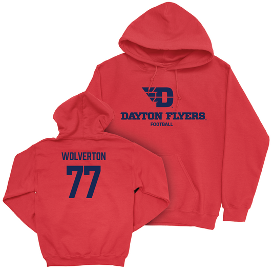 Dayton Football Red Sideline Hoodie - Richard Wolverton Youth Small