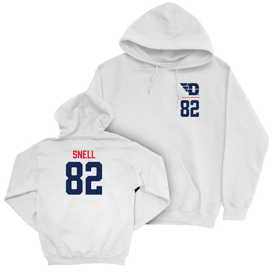 Dayton Football White Logo Hoodie - Silas Snell Youth Small