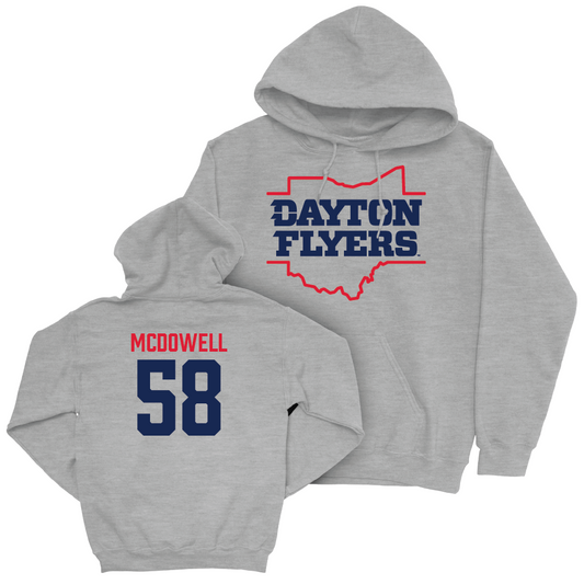 Dayton Football Sport Grey State Hoodie - Zachary McDowell Youth Small