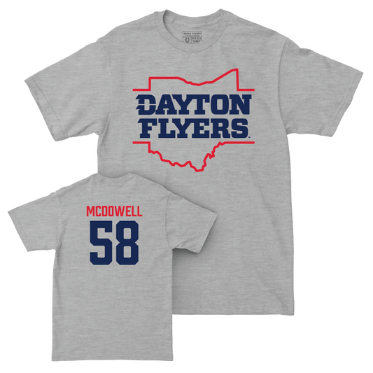 Dayton Football Sport Grey State Tee - Zachary McDowell Youth Small