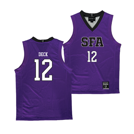 SFA Women's Basketball Purple Jersey - Kyla Deck | #12