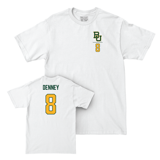 Baylor Women's Volleyball White Logo Comfort Colors Tee - Brianna Denney