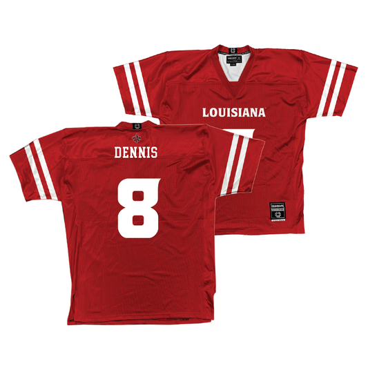 Louisiana Football Red Jersey - Rahji Dennis | #8