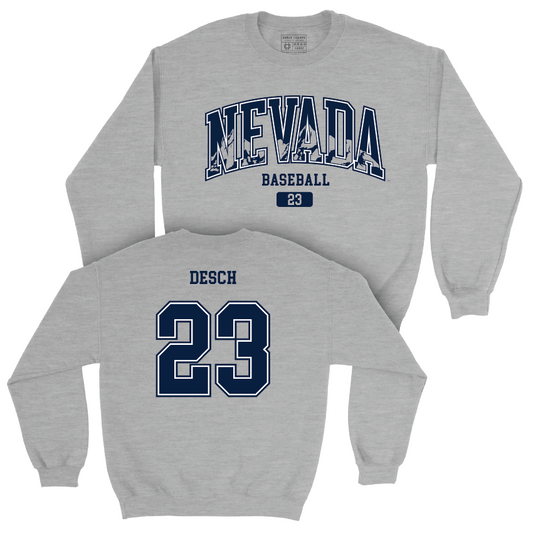 Nevada Baseball Sport Grey Arch Crew  - Dominic Desch
