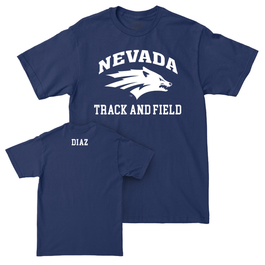 Nevada Women's Track & Field Navy Staple Tee  - Leylah Diaz
