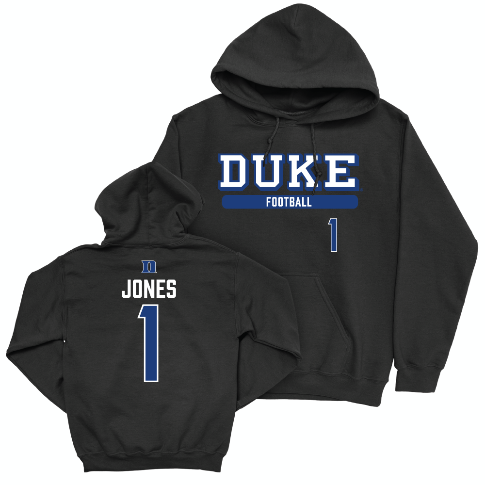 Duke Men's Basketball Black Classic Hoodie - Myles Jones Small