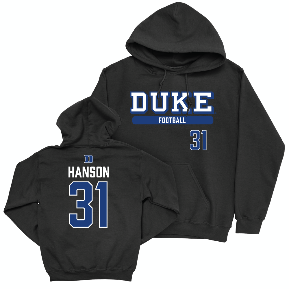 Duke Men's Basketball Black Classic Hoodie - River Hanson Small