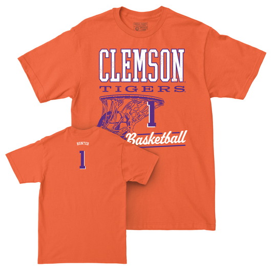 Clemson Men's Basketball Orange Hoops Tee - Chase Hunter