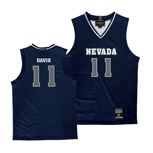 Nevada Women's Basketball Navy Jersey - Tori Davis | #11