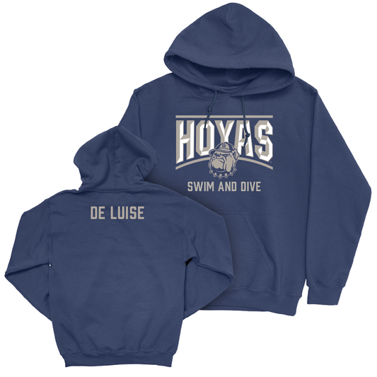 Georgetown Men's Swim & Dive Navy Staple Hoodie  - Bailey De Luise