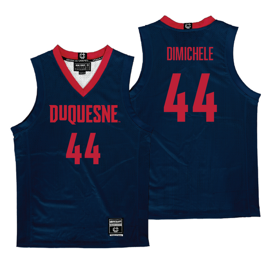 Duquesne Men's Basketball Navy Jersey - Jake DiMichele | #44