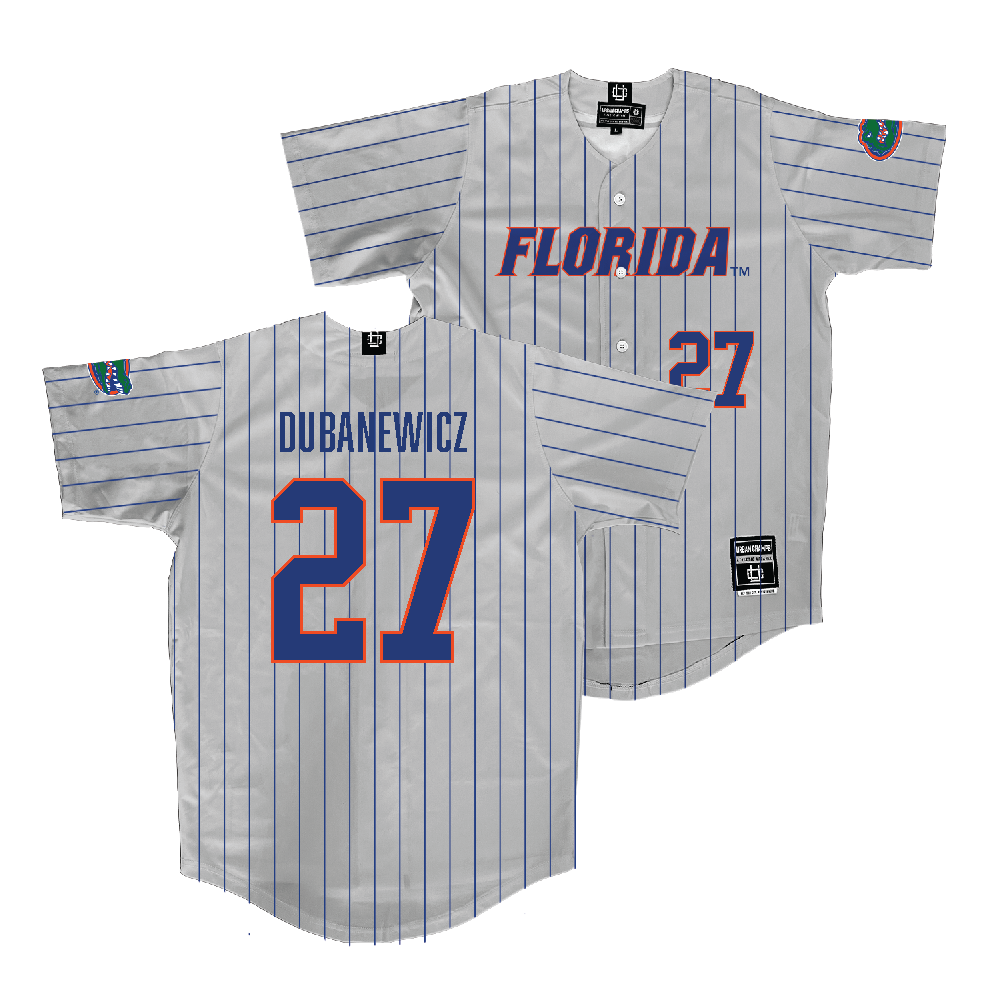 Florida Baseball Sport Grey Jersey  - Jayden Dubanewicz