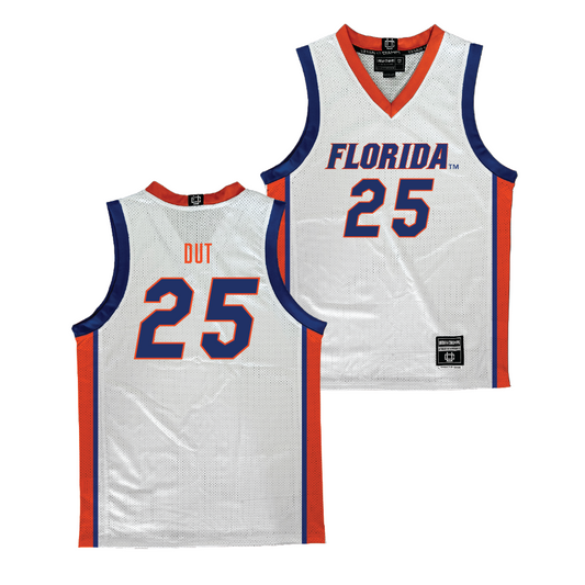 Florida Women's Basketball White Jersey - Beage(faith) Dut | #25