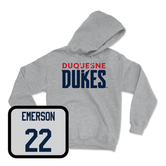 Duquesne Women's Lacrosse Sport Grey Lock Hoodie  - Gracie Emerson