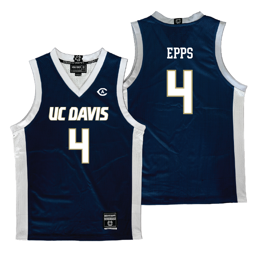 UC Davis Women's Basketball Navy Jersey - Nya Epps | #4