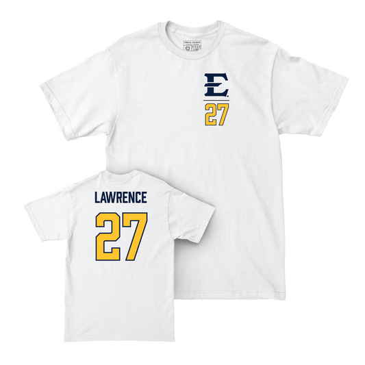 ETSU Baseball White Logo Comfort Colors Tee - Andrew Lawrence Small
