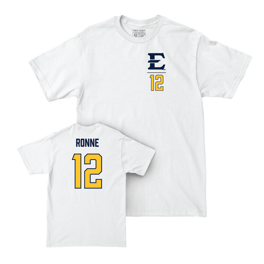 ETSU Baseball White Logo Comfort Colors Tee - Andrew Ronne Small