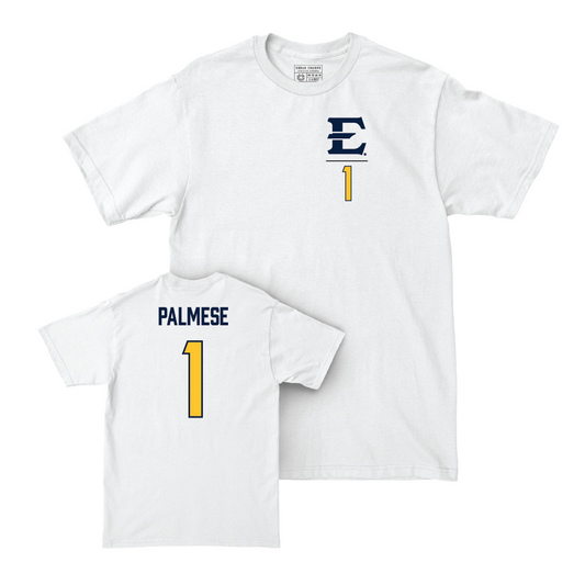 ETSU Baseball White Logo Comfort Colors Tee - Jamie Palmese Small