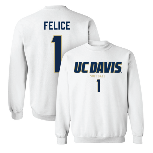 UC Davis Softball White Classic Crew - Gia Felice