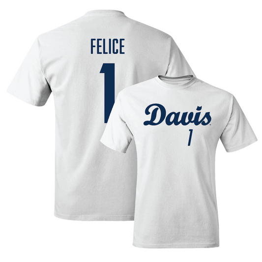 UC Davis Softball White Script Comfort Colors Tee - Gia Felice