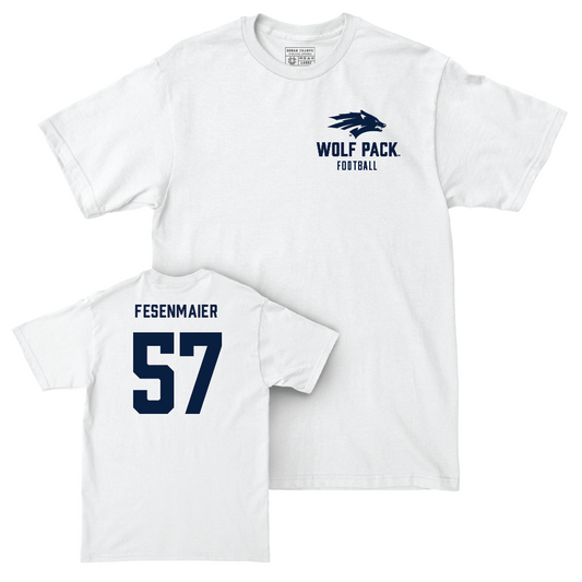 Nevada Football White Logo Comfort Colors Tee   - Andoni Fesenmaier