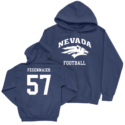 Nevada Football Navy Staple Hoodie   - Andoni Fesenmaier