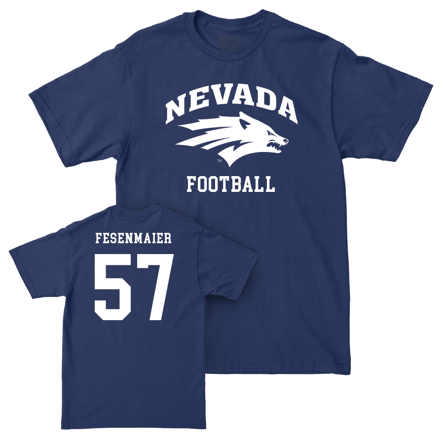 Nevada Football Navy Staple Tee   - Andoni Fesenmaier