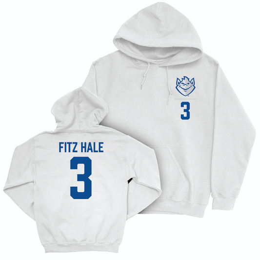 Saint Louis Women's Volleyball White Logo Hoodie  - Evelyn Fitz Hale