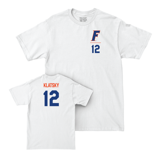 Florida Men's Basketball White Logo Comfort Colors Tee - Alex Klatsky Small