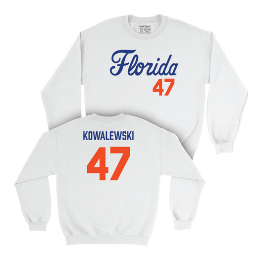 Florida Softball White Script Crew - Ariel Kowalewski Small