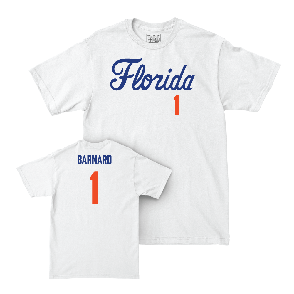 Florida Softball White Script Comfort Colors Tee - Brooke Barnard Small