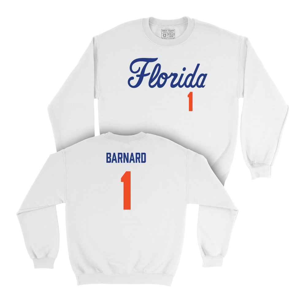 Florida Softball White Script Crew - Brooke Barnard Small