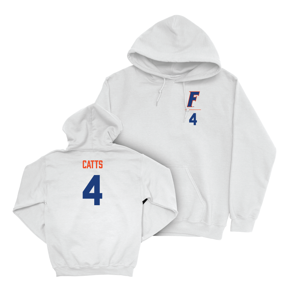 Florida Women's Lacrosse White Logo Hoodie - Brie Catts Small
