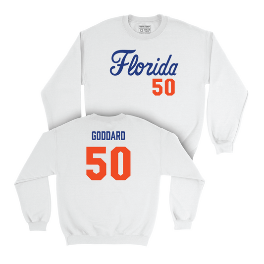 Florida Softball White Script Crew - Baylee Goddard Small