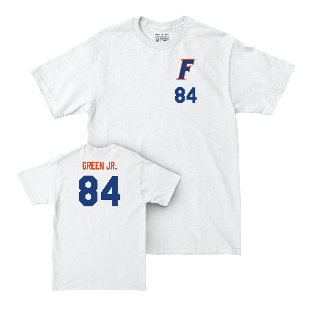 Florida Football White Logo Comfort Colors Tee - Brian Green Jr. Small