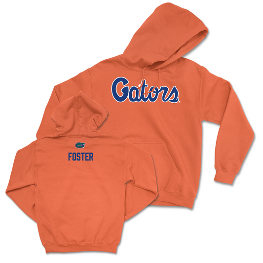 Florida Men's Track & Field Orange Script Hoodie - Caleb Foster Small