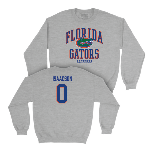 Florida Women's Lacrosse Sport Grey Arch Crew - Cate Isaacson Small