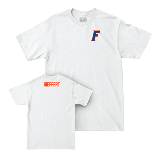 Florida Men's Track & Field White Logo Comfort Colors Tee - Collin Sieffert Small