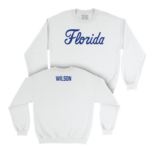 Florida Men's Track & Field White Script Crew - Cavan Wilson Small
