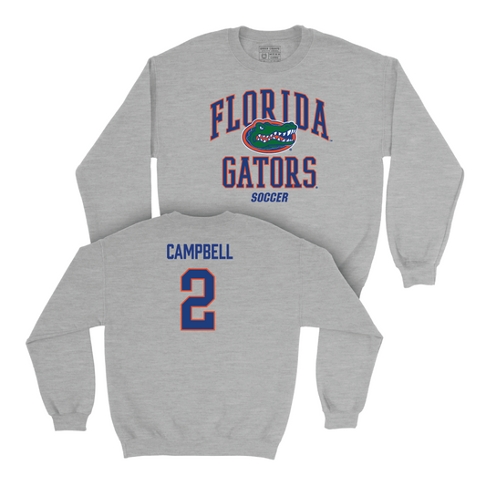 Florida Women's Soccer Sport Grey Arch Crew - Elyse Campbell Small