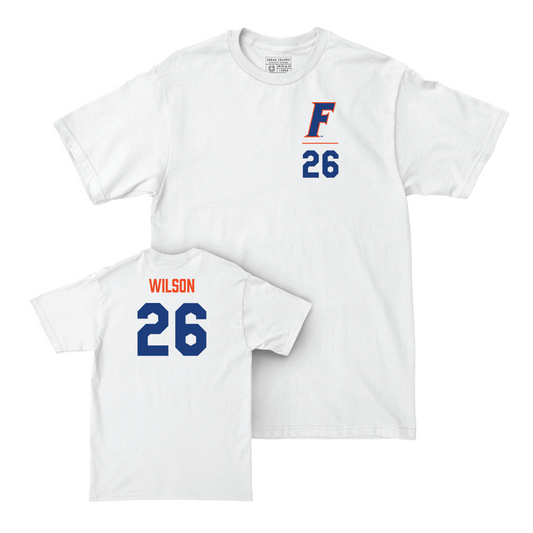 Florida Football White Logo Comfort Colors Tee - Ethan Wilson Small