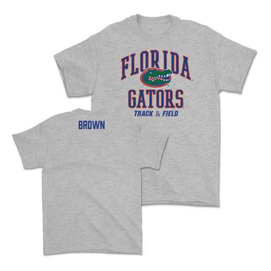 Florida Women's Track & Field Sport Grey Arch Tee - Kendall Brown Small