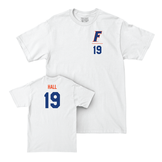 Florida Women's Lacrosse White Logo Comfort Colors Tee - Maggi Hall Small