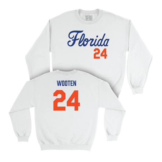 Florida Softball White Script Crew - Mackenzie Wooten Small