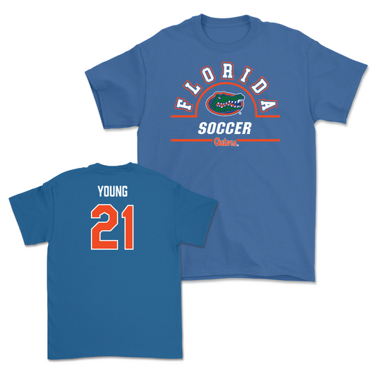 Florida Women's Soccer Royal Classic Tee - Madison Young Small
