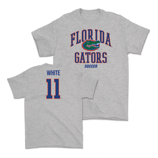 Florida Women's Soccer Sport Grey Arch Tee - Sophie White Small