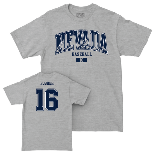 Nevada Baseball Sport Grey Arch Tee  - Peyton Fosher